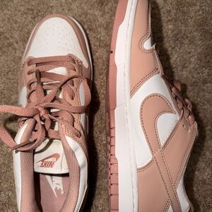 Nike Women's Blush and White Sneakers